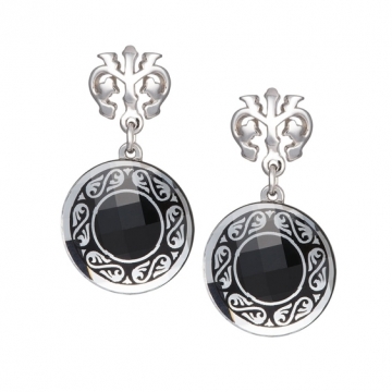 Magical Ornament - Cercei de argint Preciosa (Black)