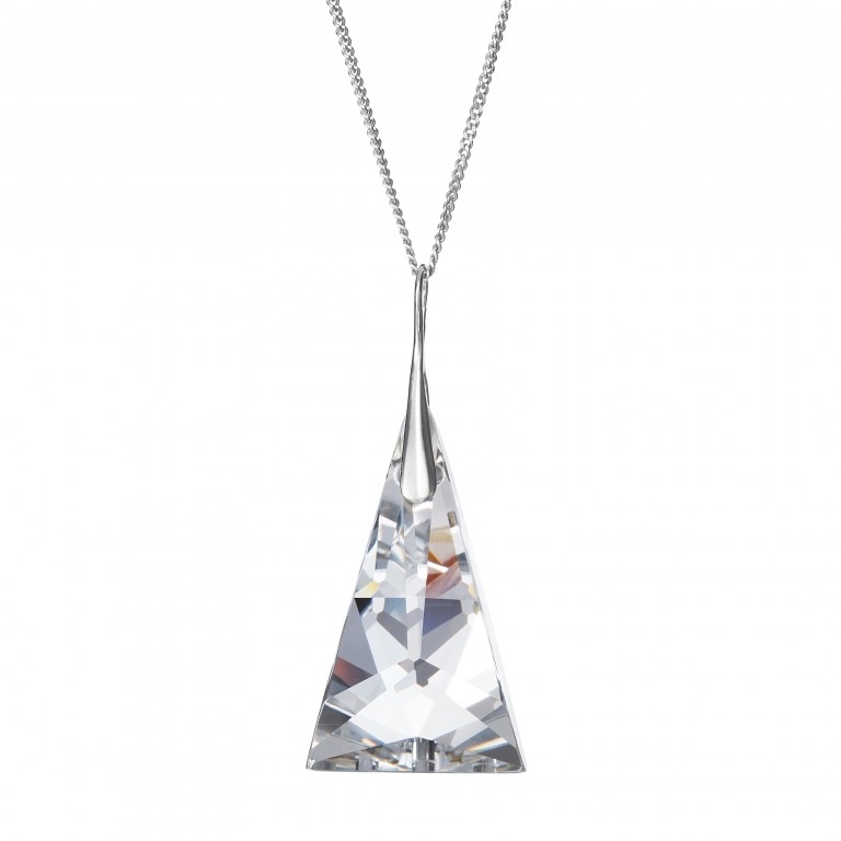 Crystal pyramid - Colier de argint Preciosa (Crystal)