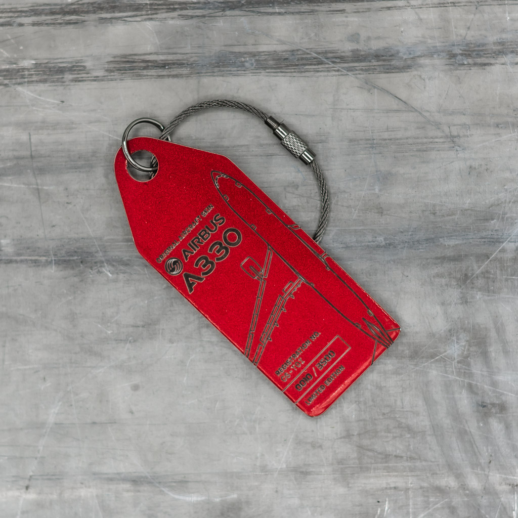 Aviationtag TAP - Airbus A330 - CS-TOI Light Red