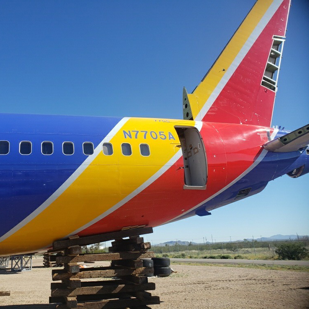 Aviationtag Southwest Airlines - Boeing 737 - N7705A Blue