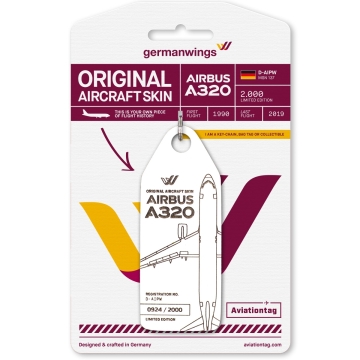 Aviationtag Germanwings - Airbus A320 - D-AIPW White