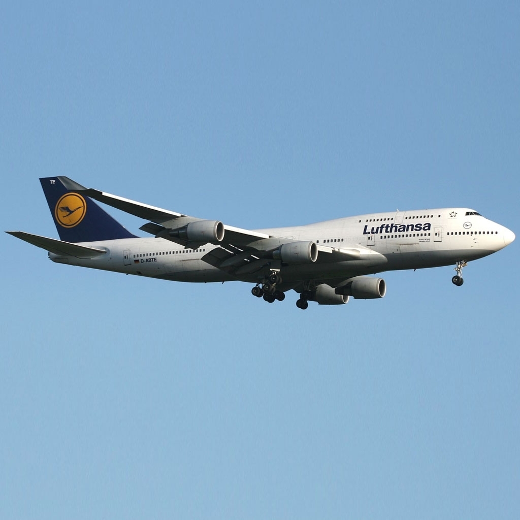 Aviationtag Lufthansa - Boeing 747 - D-ABTE White, Blue