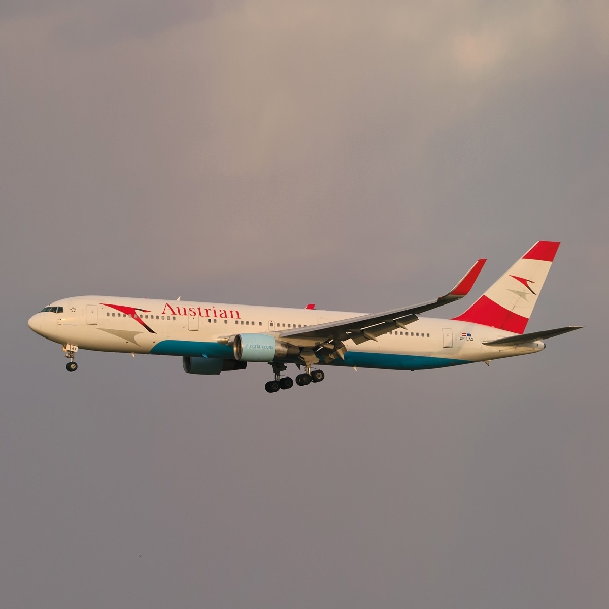Aviationtag Austrian Airlines - Boeing 767 - OE-LAX White
