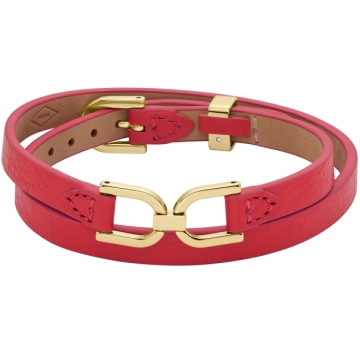 Bratara Fossil Heritage D Link red leather JF04436710