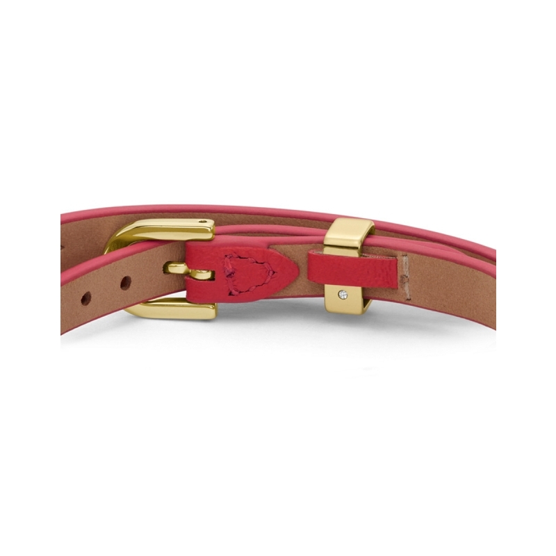 Bratara Fossil Heritage D Link red leather JF04436710