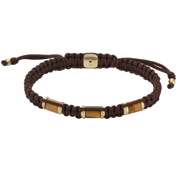 Bratara Fossil All Stacked Up tiger eye JF04471710