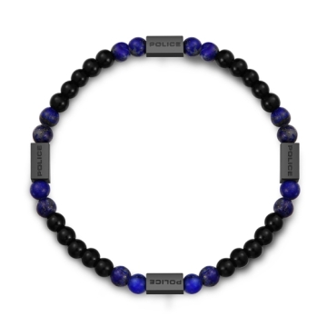 Bratara Police Urban Color Onyx and Lapis lazuli beads PEAGB0001305