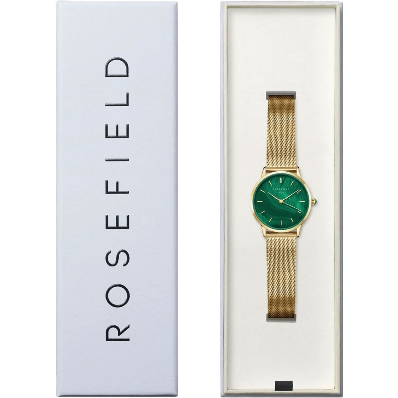 Ceas Rosefield Pearl Edit Emerald Mesh PEGMG-R10