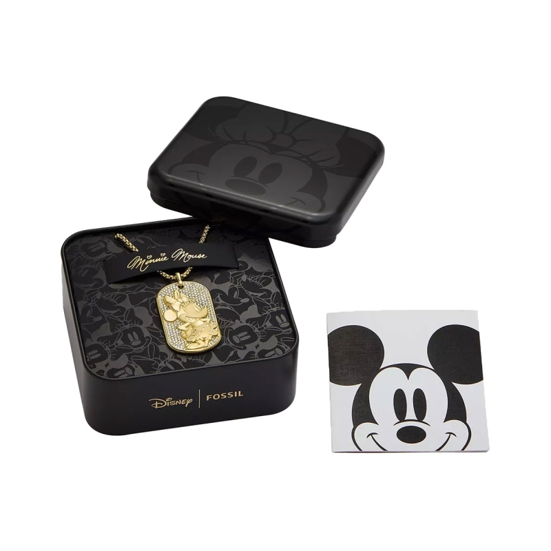Colier Fossil x Disney Minnie Mouse Dog Tag JF04625710