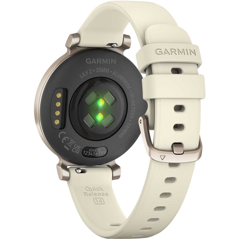 Ceas Garmin Lily 2 Cream Gold with Coconut Silicone Band 010-02839-00